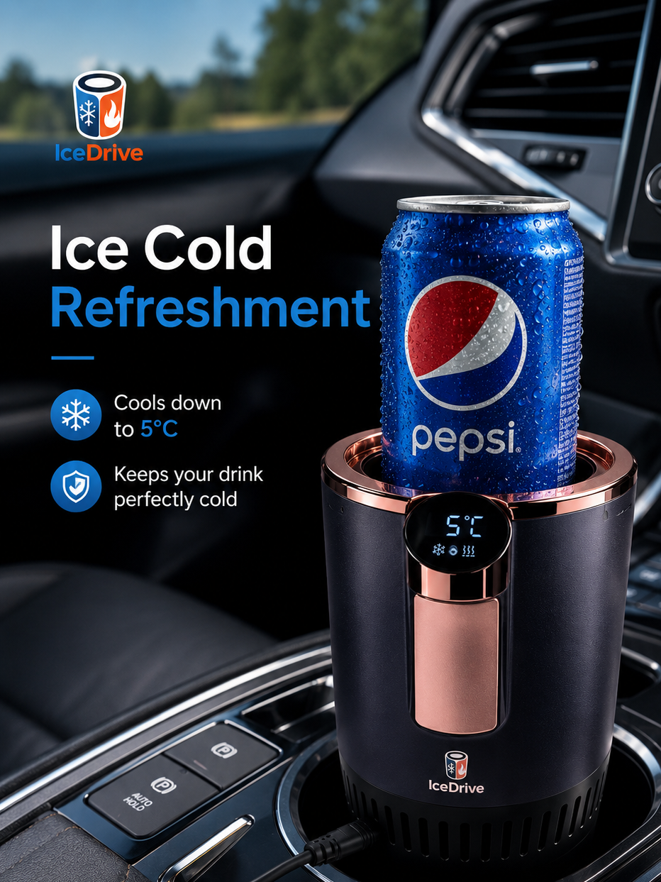 ❄️🔥 IceDrive Pro™ | Smart Car Cup Warmer & Cooler
