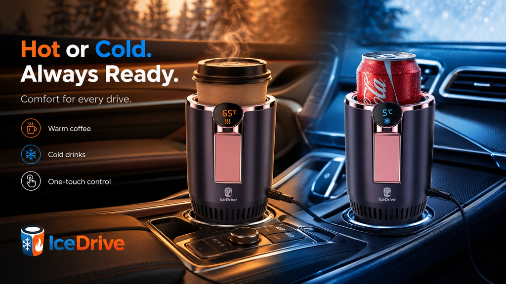❄️🔥 IceDrive Pro™ | Smart Car Cup Warmer & Cooler