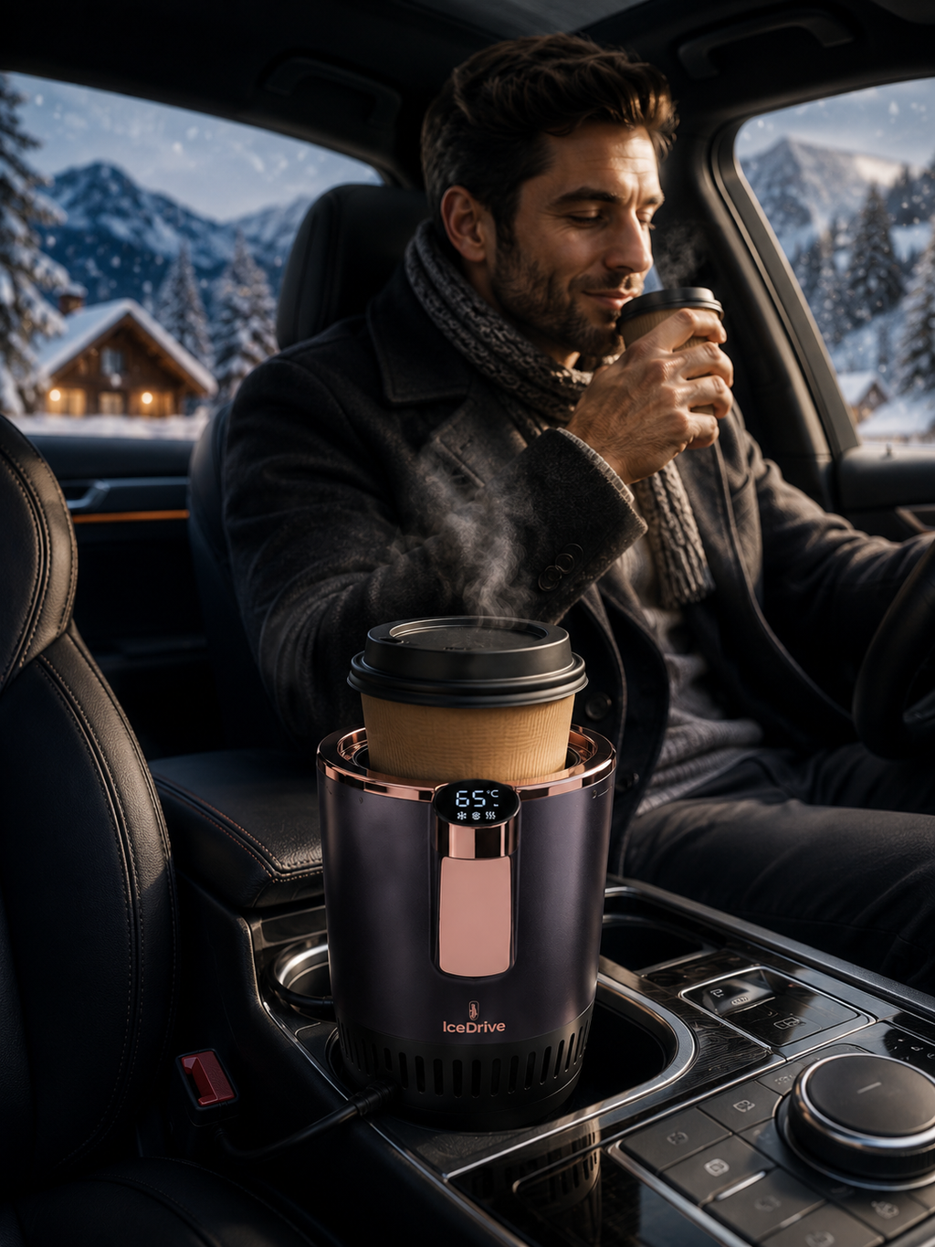 ❄️🔥 IceDrive Pro™ | Smart Car Cup Warmer & Cooler